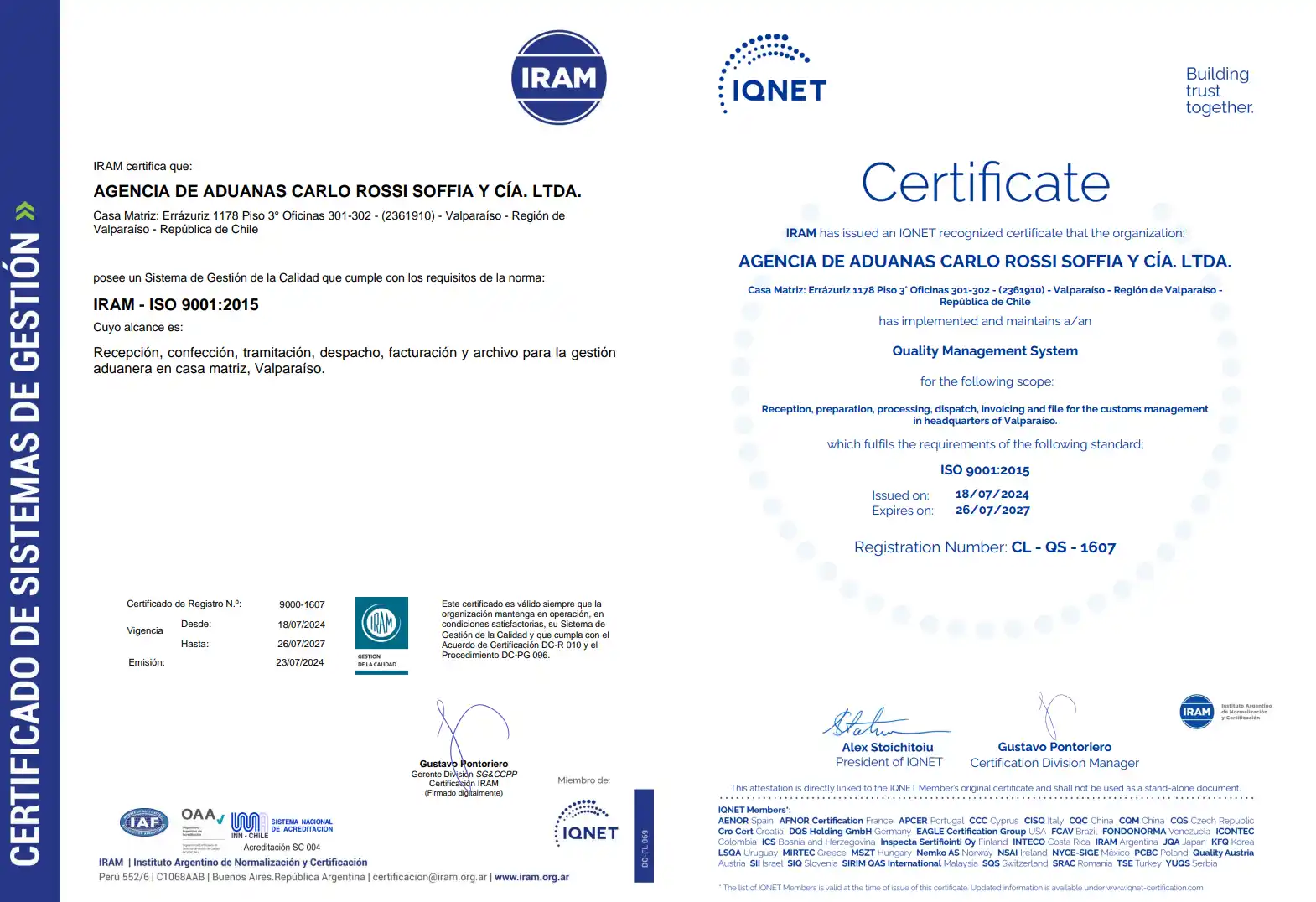 ISO 9001:2015 Certification